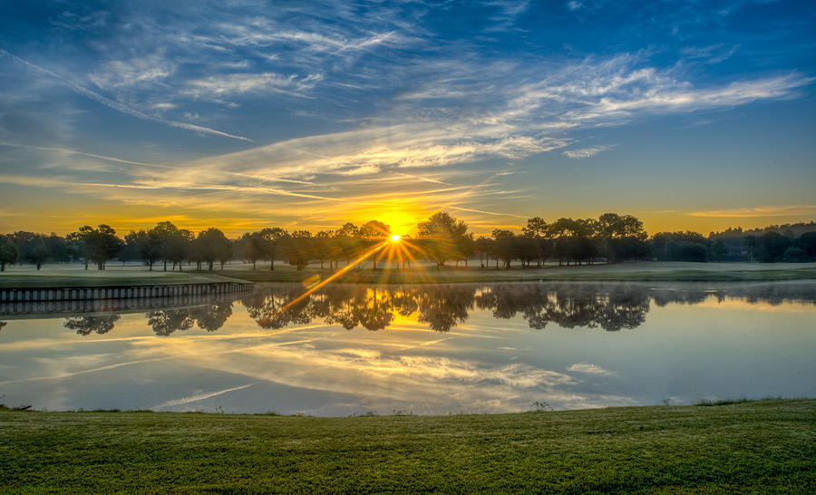 Golf Course Sunrise Photograph by Lance Raab Photography
