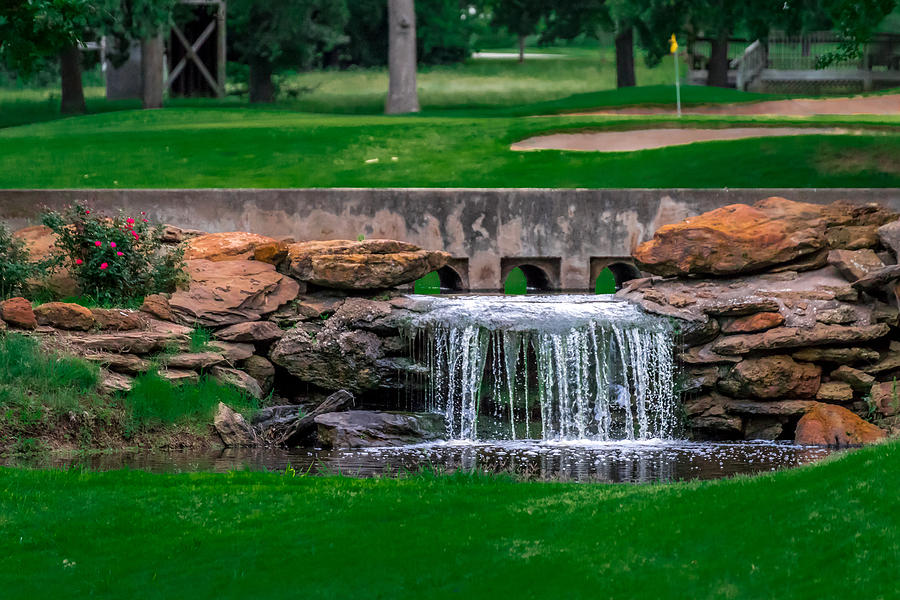 Golf Course Waterfall Photograph by Robert Hurst - Fine Art America