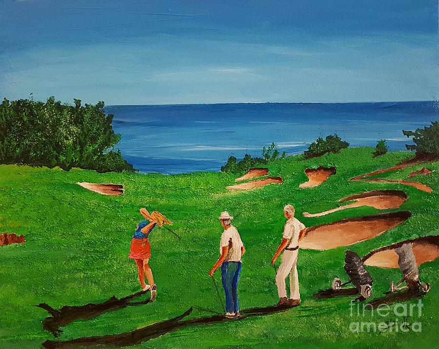 Golf Painting by Eli Gross