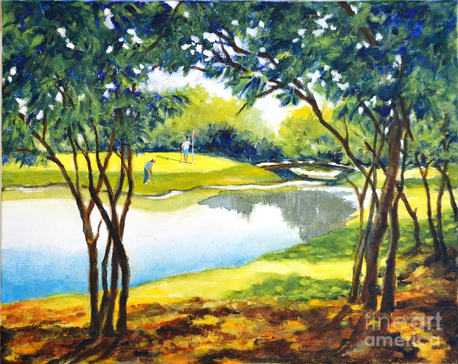 Golf haven Painting by Betty M M Wong