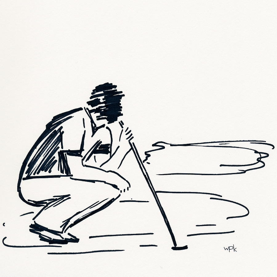 Arnold Palmer Drawing - Golf III by Winifred Kumpf