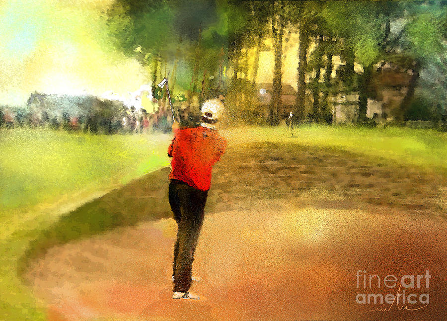 Golf in Scotland Saint Andrews 01 Painting by Miki De Goodaboom