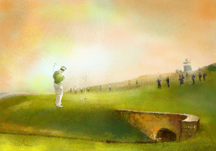 Golf in Scotland Saint Andrews 02 Painting by Miki De Goodaboom