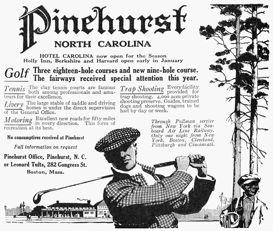 Pinehurst Ad, 1916 Drawing by Granger