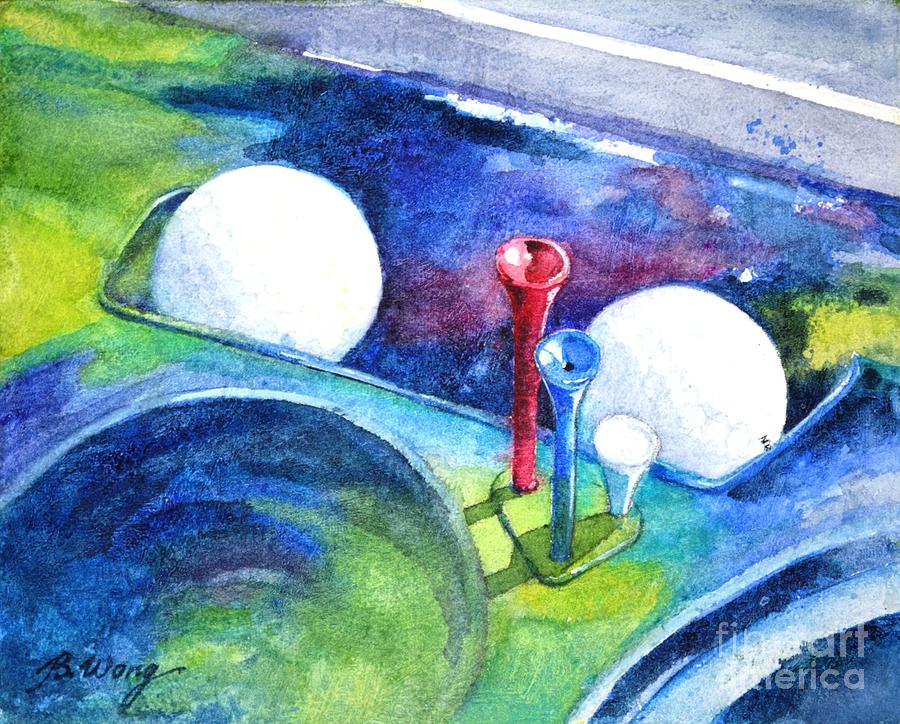 Golf series - Back safely Painting by Betty M M Wong