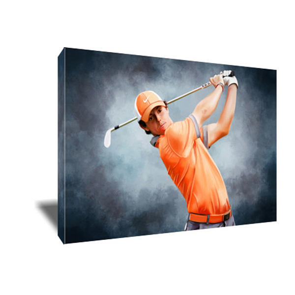 Rory Mcilroy Painting - Golf Stud Rors Rory McIlroy Canvas Art by Art-Wrench Com