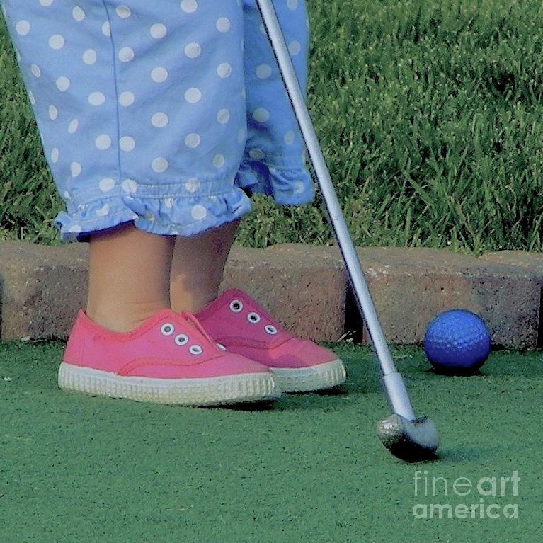  Golfer in Pink Shoes Photograph by Margie Avellino