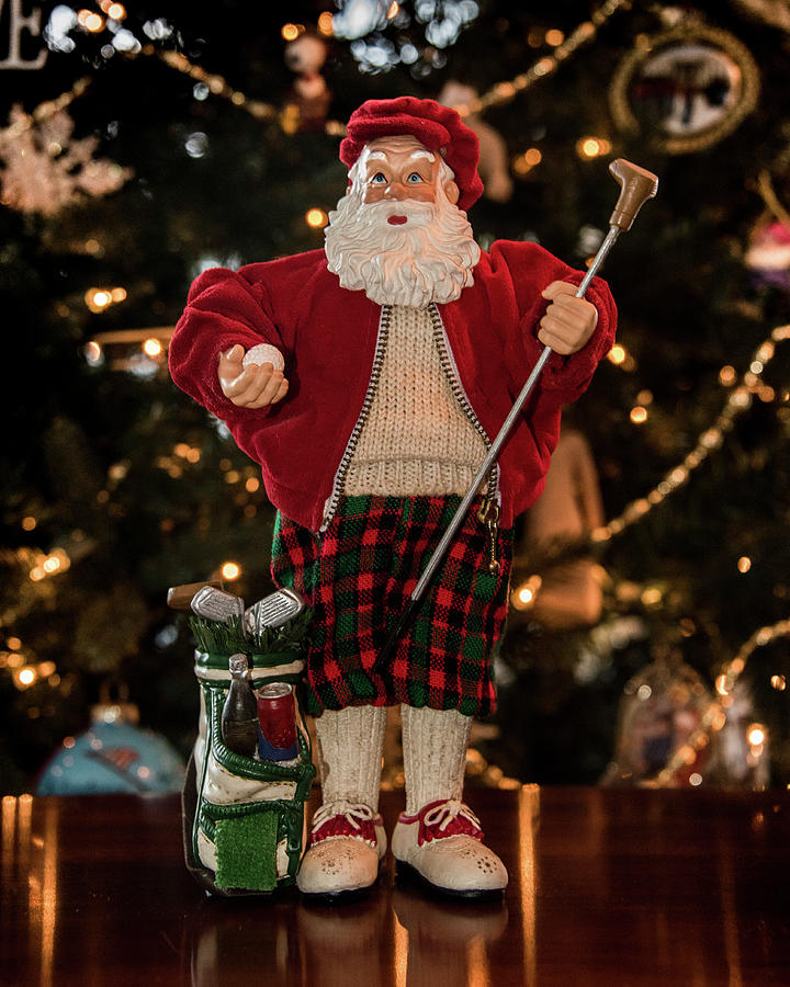 Golf Photograph - Golfing Santa by Connie Mitchell