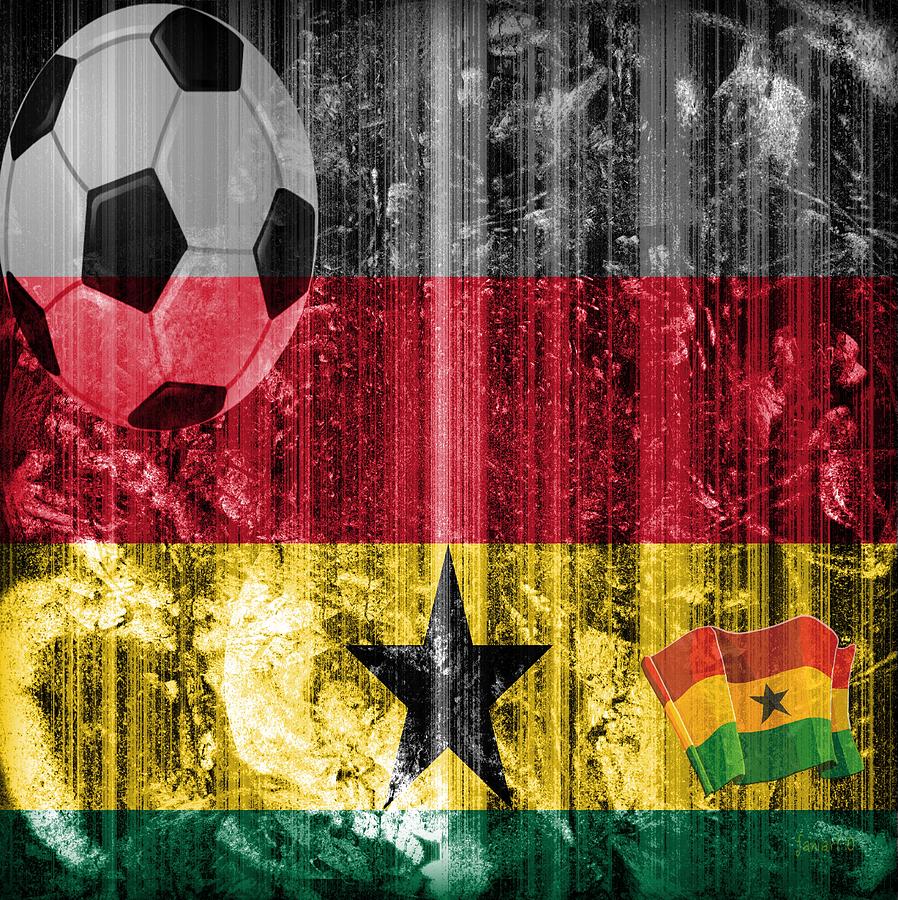 Football Digital Art - GOLLLL - Ghana by Fania Simon
