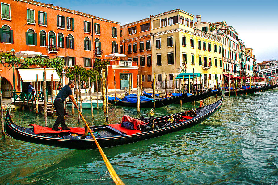 Gondola Grand Canal Venice Photograph by Anselmo Albert Torres