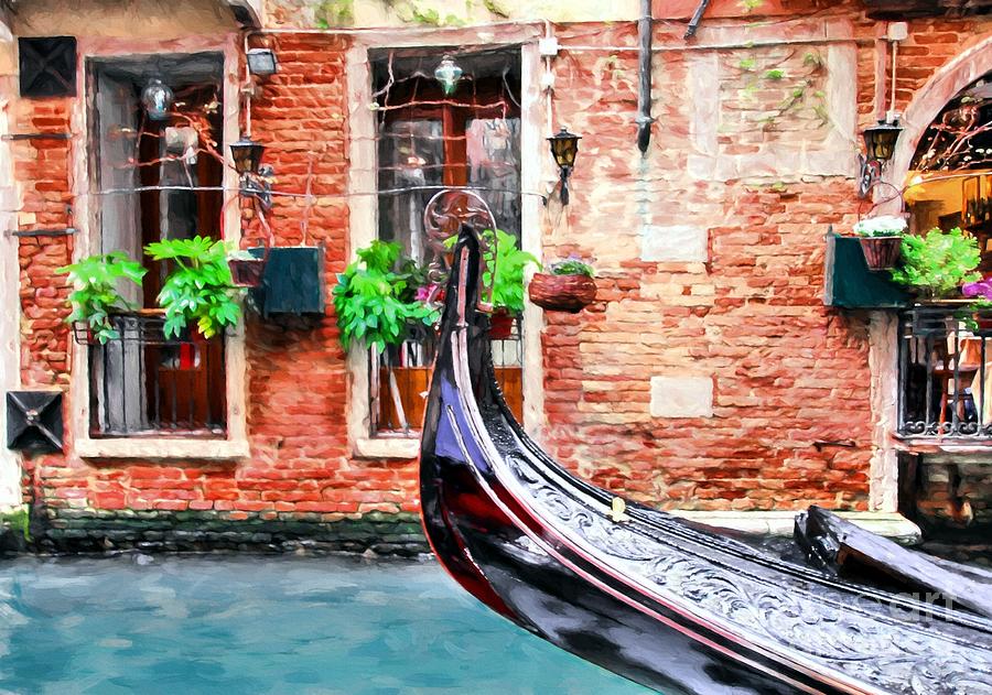 Gondola In Venice Photograph by Mel Steinhauer