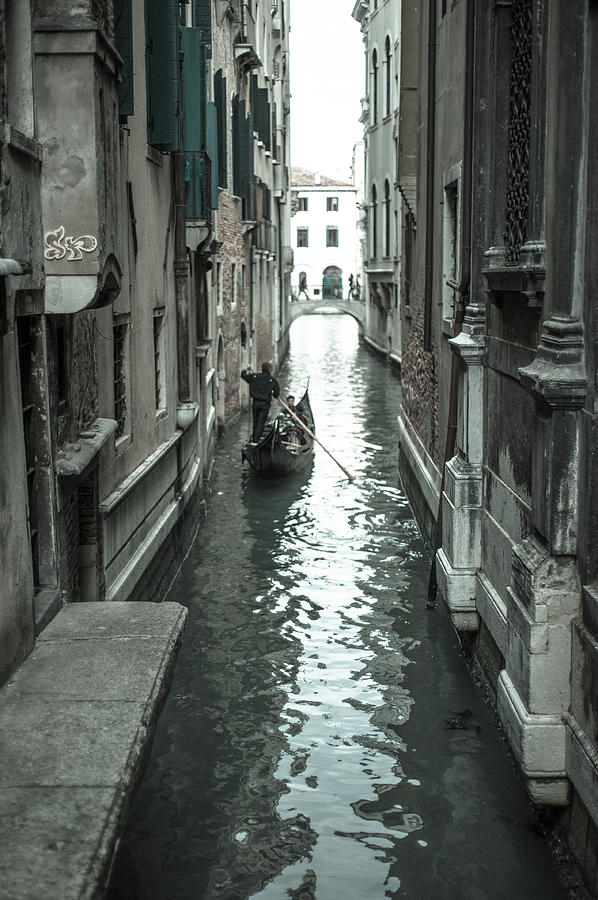 Gondola on Venice Canal Photograph by Jean Gill