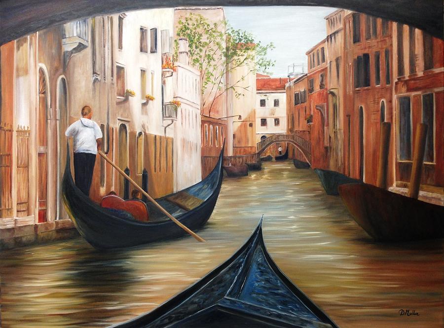 Gondola Ride in Venice Painting by Donna Muller - Fine Art America