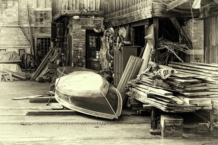 Gondola Workshop Photograph by John Hoey