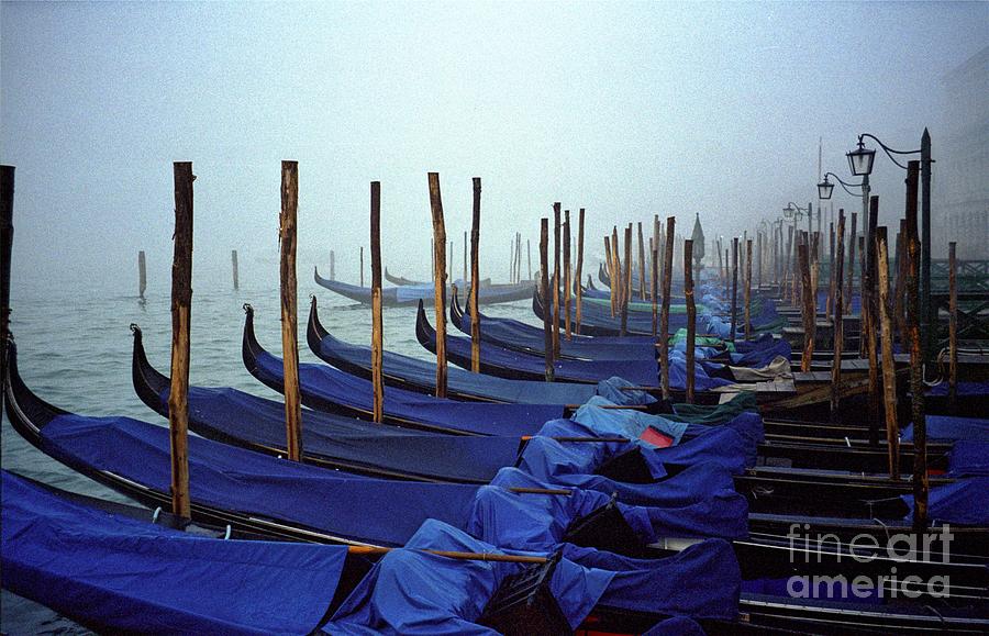 Venice Photograph - Gondolas In Venice In The Morning by Michael Henderson Venice Photograph - Gondolas In Venice In The Morning by Michael Henderson