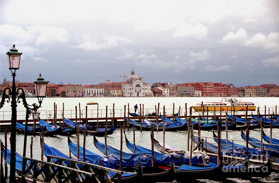 Venice Photograph - Gondolas In Venice by Michael Henderson Venice Photograph - Gondolas In Venice by Michael Henderson