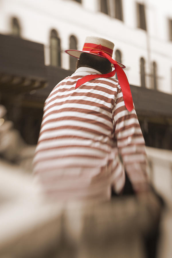 Gondolier Photograph by Eggers Photography