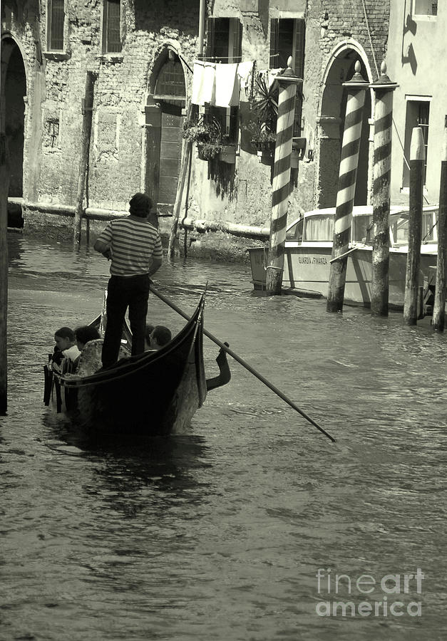 Gondolier in Venice by Frank Stallone Gondolier in Venice by Frank Stallone