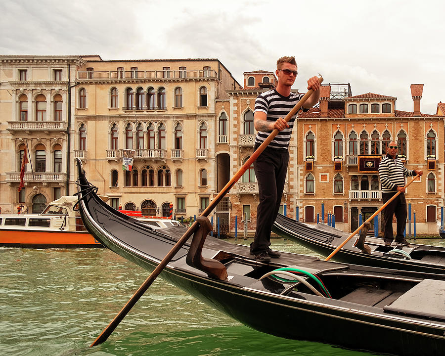 Gondoliers Photograph by Catherine Reading