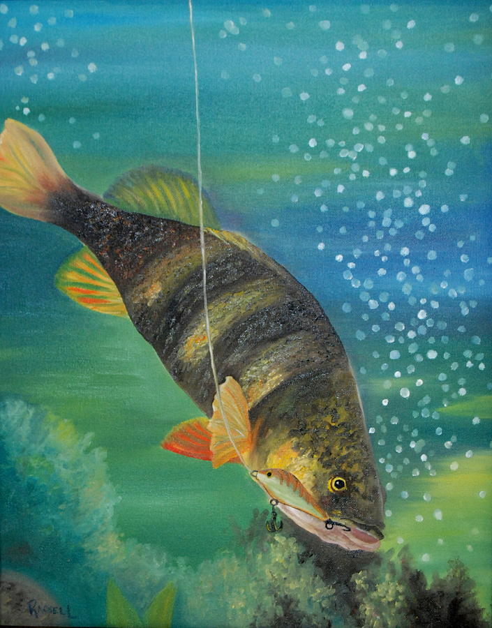 Gone Fishin Painting by Rachel Lawson