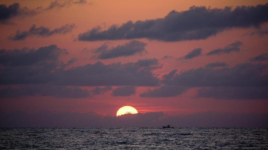 Gone Fishing Sunrise Delray Beach Florida Photograph by Lawrence S Richardson Jr