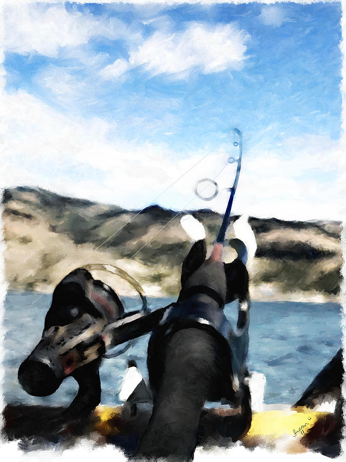 Gone Fishing Digital Art by Susan Kinney