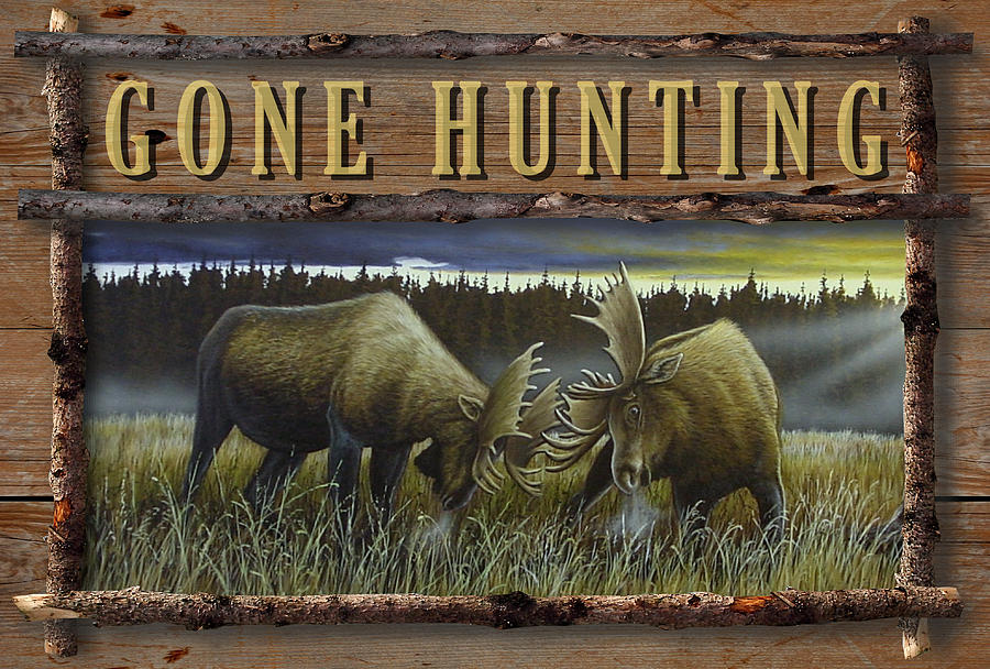 Gone Hunting - Locked at Lac Seul Mixed Media by Anthony J Padgett