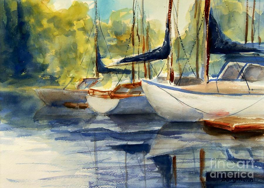 Going Sailing Painting by Petra Burgmann