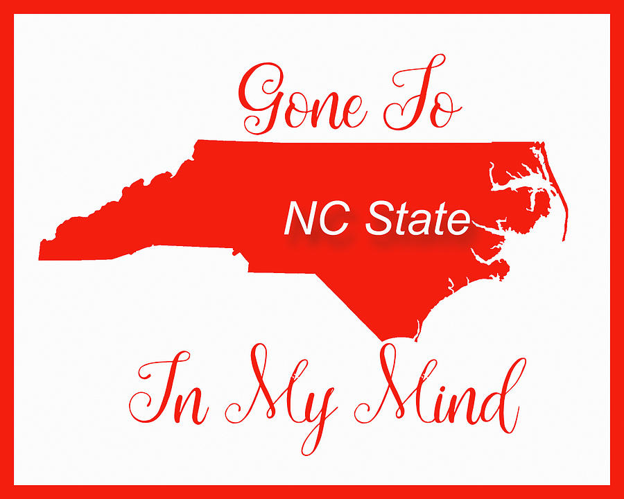 Gone To NC State Digital Art by Paulette B Wright
