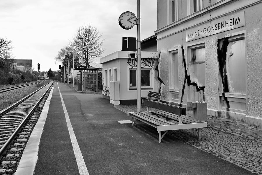 Gonsenheim Train Station Photograph by Daniel Koglin