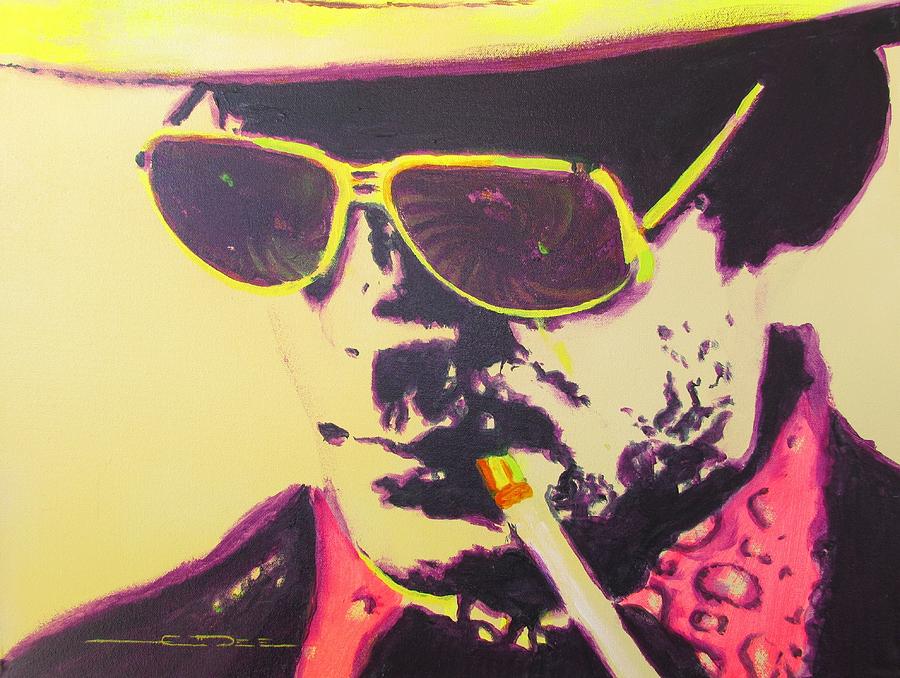 Hunter S. Thompson Painting - Gonzo - Hunter S. Thompson by Eric Dee
