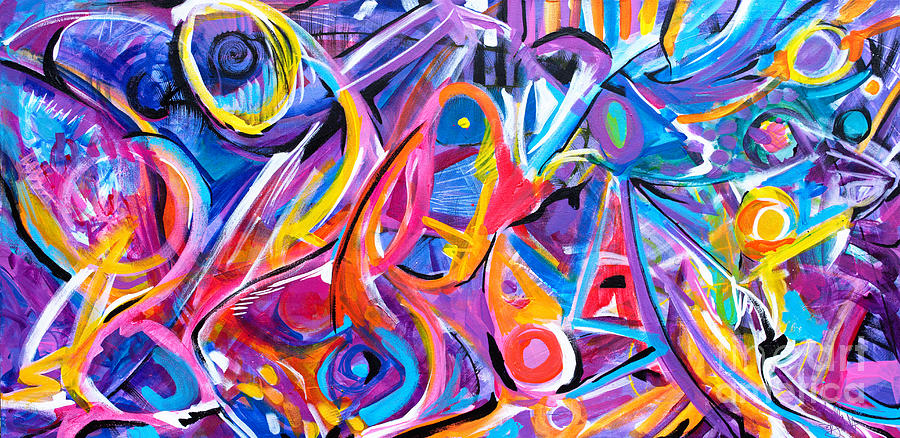 Good Advice  Painting by Priscilla Batzell Expressionist Art Studio Gallery
