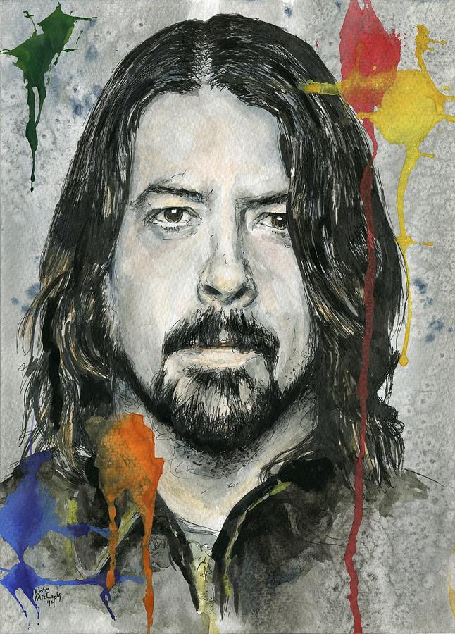 Dave Grohl Painting - Good Dave by Nate Michaels Dave Grohl Painting - Good Dave by Nate Michaels