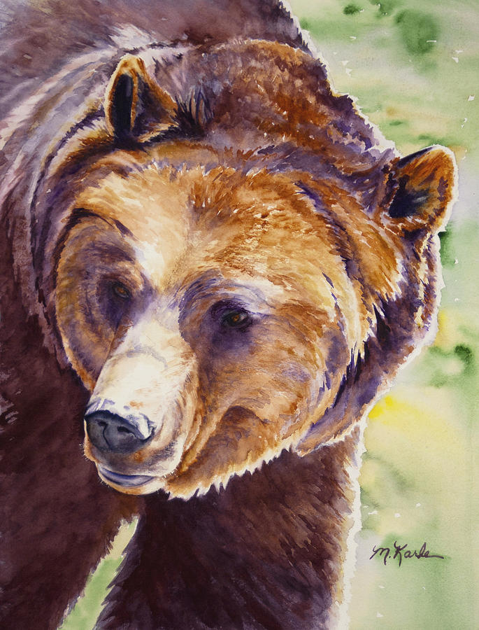 Good Day Sunshine - Grizzly Bear Painting by Marsha Karle