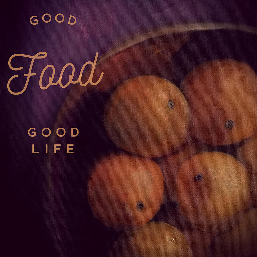 Good Food Good Life Eat Clean Art Canvas Painting