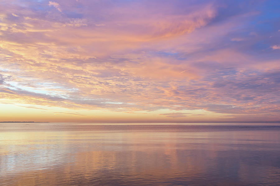 Good For The Soul - Marveling Dazzling Sunrise Colours On The Lakeshore Photograph
