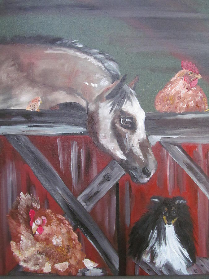 Good Friends Painting by Susan Voidets