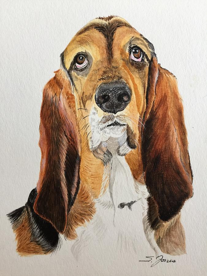 Dog Painting - Good Grief by Sonja Jones