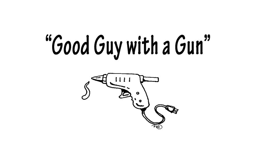 Good Guy With A Gun Digital Art by JustJeffAz Photography