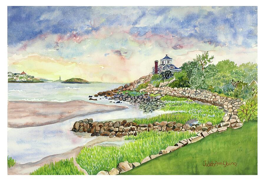 Good Harbor Beach SOLD Painting by Judith Young