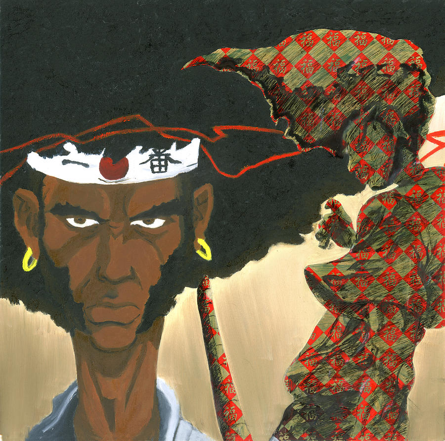 Good Luck Afro II Painting by Edmund Royster