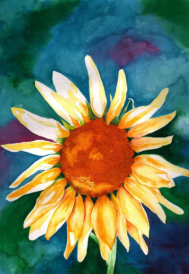 Good Morning Sunflower Painting by Sharon Mick