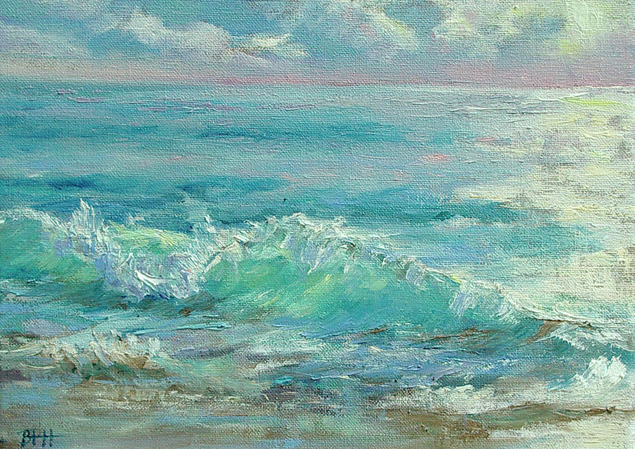 Good Morning Surf Painting by Barbara Hageman