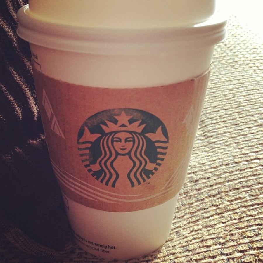 Winter Photograph - Good Morning! This Gingerbread Latte Is by Shyann Lyssyj 