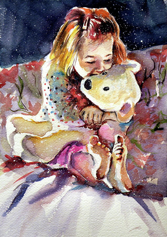 Good night Painting by Kovacs Anna Brigitta