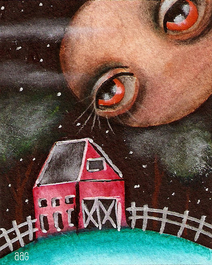 Good night Sweet House Painting by Abril Andrade
