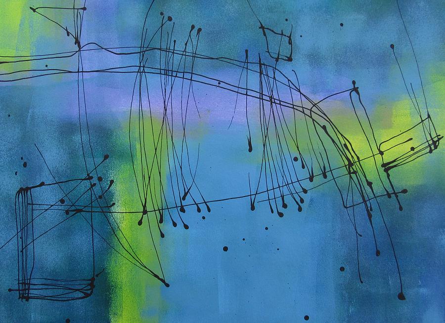 Good Vibrations Three Painting by Louise Adams