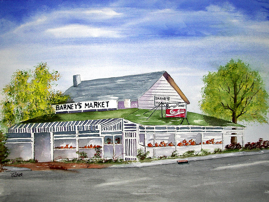 Goodbye Barneys Market Painting by Richard Stedman