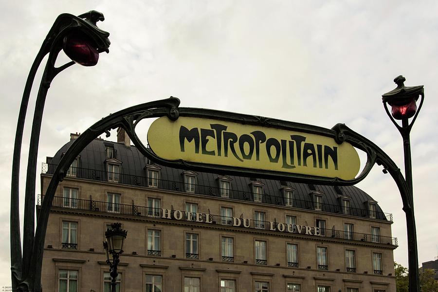 Goodbye Paris 2013 - The Metro Signs Series - 1 Photograph by Hany J