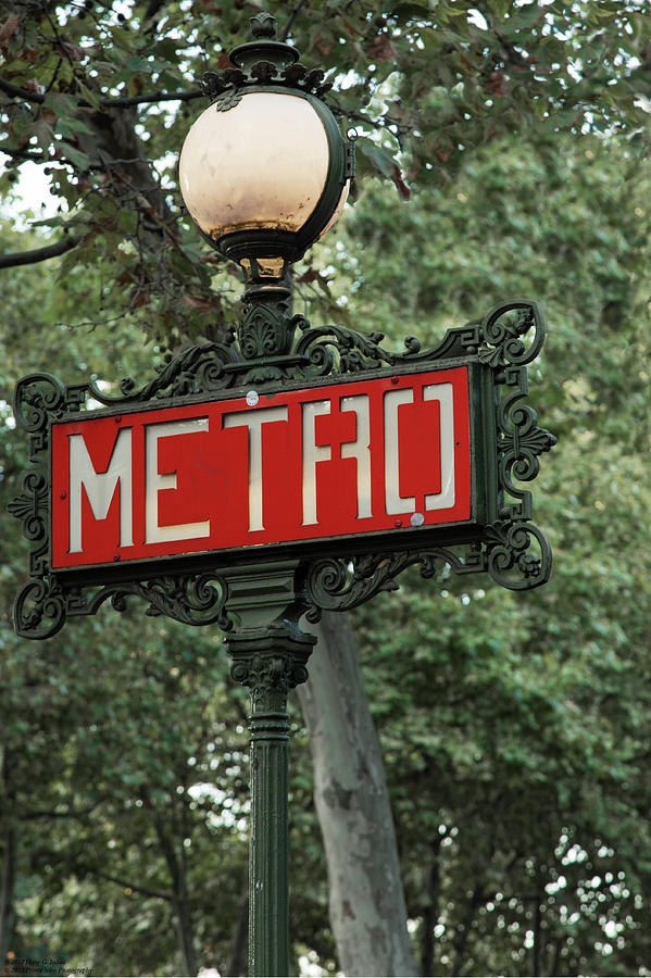 Goodbye Paris 2013 - The Metro Signs Series - 4 Photograph by Hany J
